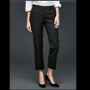 ✨ GAP Like New Black Straight Leg Ankle Dress Pants Size 4